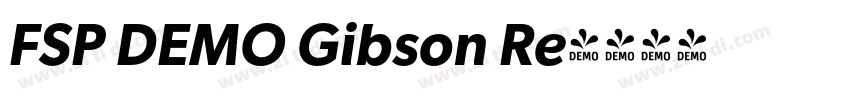 FSP DEMO Gibson Re字体转换 FSP DEMO Gibson Re字体转换
